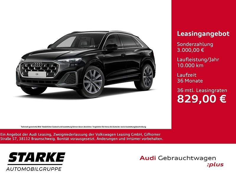 Schwarz Gebraucht 2019 Audi Q8 S-Line SUV | 82.830 € - Bild 1/3