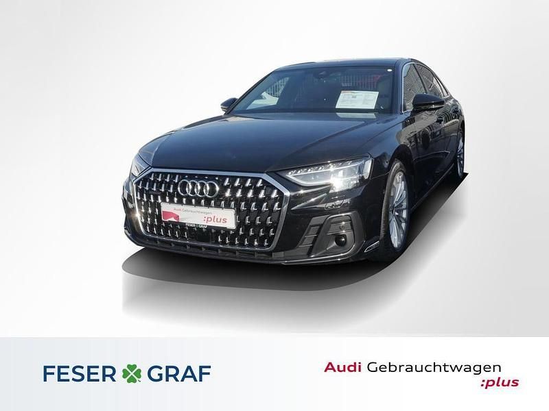 Brillantschwarz Gebraucht 2023 Audi A8 Ambiente Limousine | 60.880 € (Superpreis) - Bild 1/4