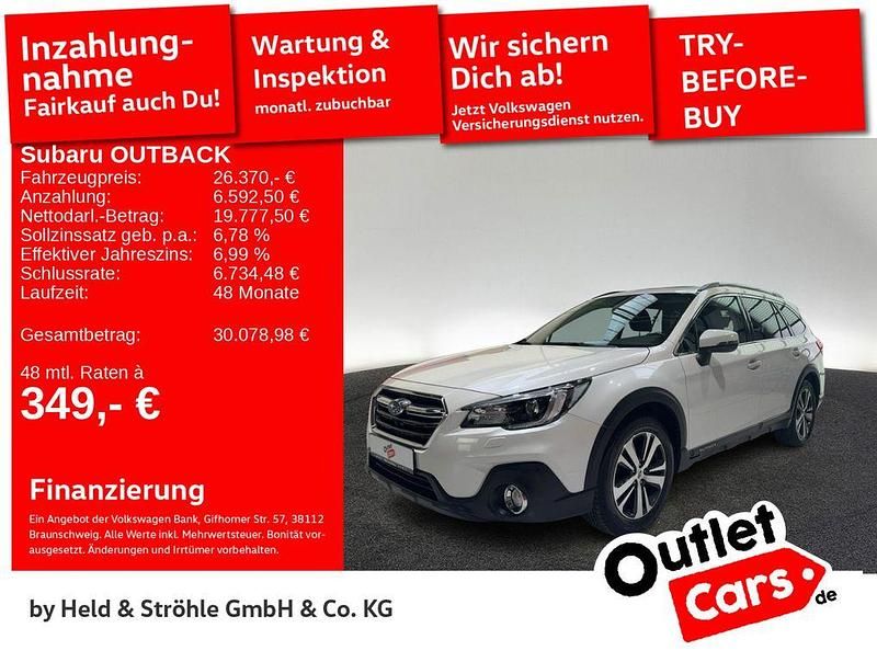 Crystal white pearl Gebraucht 2019 Subaru Outback Sport SUV | 26.370 € (Fairer Preis) - Bild 1/3