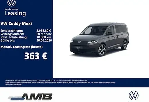 Neu VW Caddy Maxi 116 PS (85 kW) 2025 Grau Van / Kleinbus