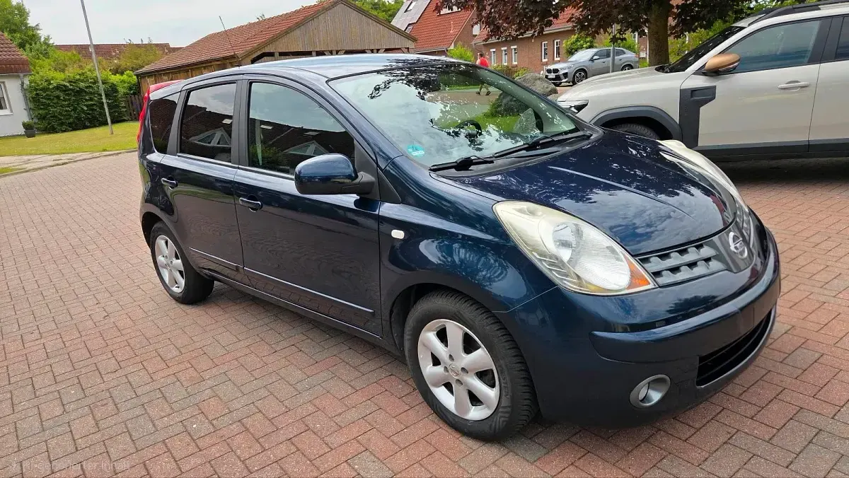 Gebraucht Nissan Note Acenta 88 PS (64 kW) 2008 Blau Kleinwagen