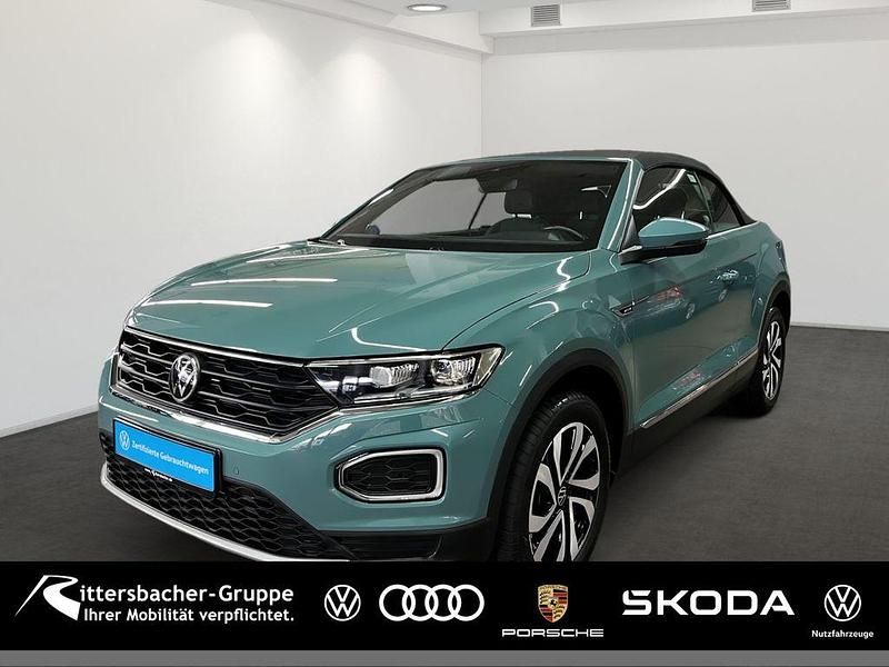 Cactus green Gebraucht 2021 VW T-Roc Cabriolet Active Cabrio | 24.230 € (Fairer Preis) - Bild 1/4