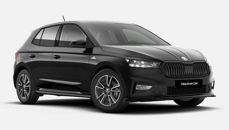 Neu Skoda Fabia Monte Carlo 95 PS (69 kW) 2025 Schwarz (blackmagic perleffekt) Kleinwagen