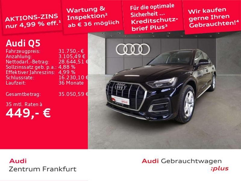 Schwarz Gebraucht 2022 Audi Q5 Advanced SUV | 31.750 € (Guter Preis) - Bild 1/3