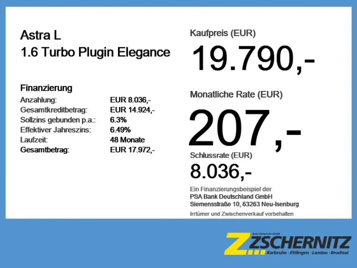 Gebraucht Opel Astra Elegance 181 PS (133 kW) 2023 Mondstein grau Limousine