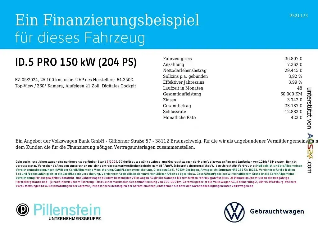 Gebraucht VW ID.5 Pro Performance 150 kW (204 PS) 2023 Rot SUV