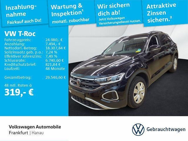 Schwarz Gebraucht 2025 VW T-Roc Goal SUV | 24.980 € (Superpreis) - Bild 1/4