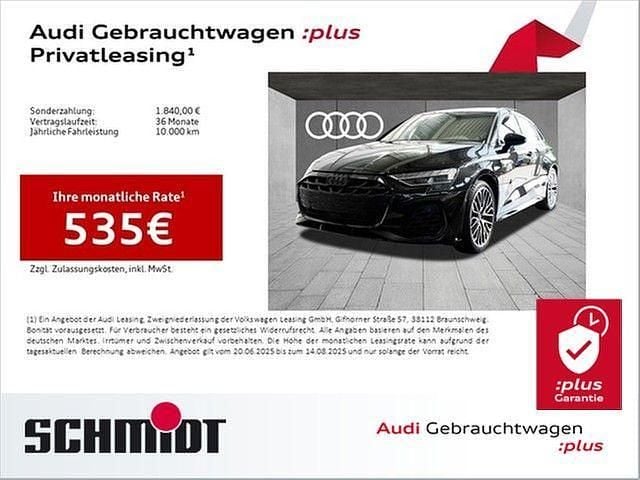 Mythosschwarz metallic Gebraucht 2024 Audi S3 S-Line Limousine | 54.840 € (Etwas zu teuer) - Bild 1/2