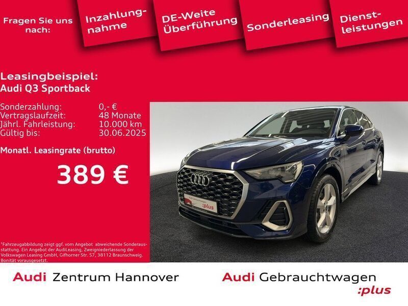 Navarrablau metallic Gebraucht 2024 Audi Q3 Sportback S-Line SUV | 40.950 € (Fairer Preis) - Bild 1/4