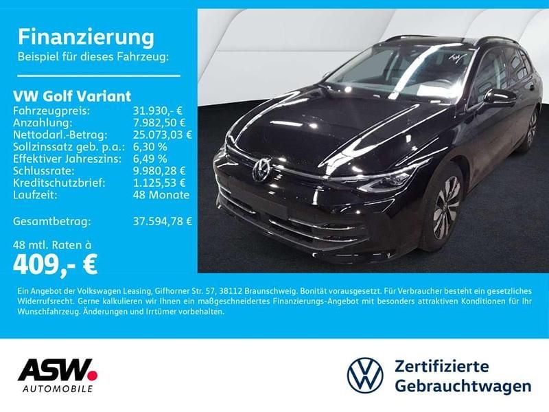 Grenadillschwarz metallic Gebraucht 2025 VW Golf VIII Goal Kombi | 31.930 € (Fairer Preis) - Bild 1/4