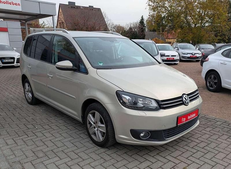 Silver leaf white gold Gebraucht 2012 VW Touran Highline Van / Kleinbus | 9.990 € (Fairer Preis) - Bild 1/4