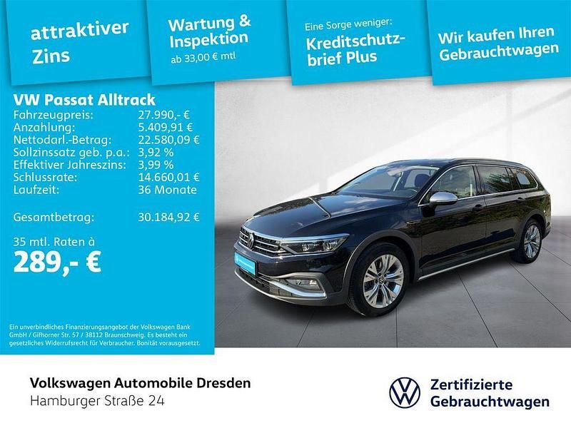 Deep black perleffekt Gebraucht 2022 VW Passat Alltrack Kombi | 26.980 € (Guter Preis) - Bild 1/4