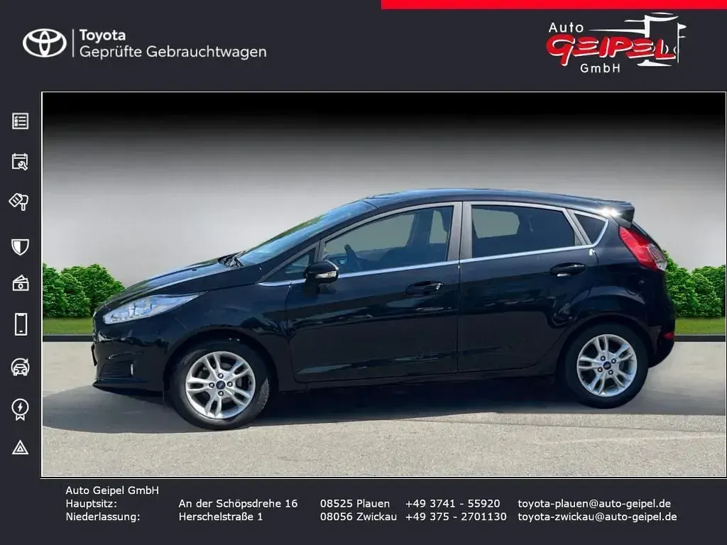 Gebraucht Ford Fiesta Titanium 125 PS (91 kW) 2017 Schwarz Kleinwagen