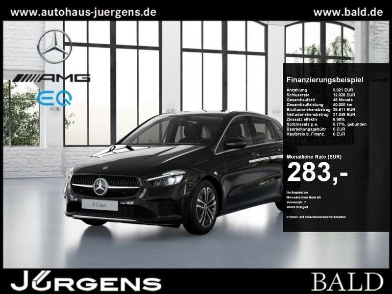Schwarz unilack nachtschwarz Gebraucht 2023 Mercedes B200 Progressive Van / Kleinbus | 30.770 € (Fairer Preis) - Bild 1/4