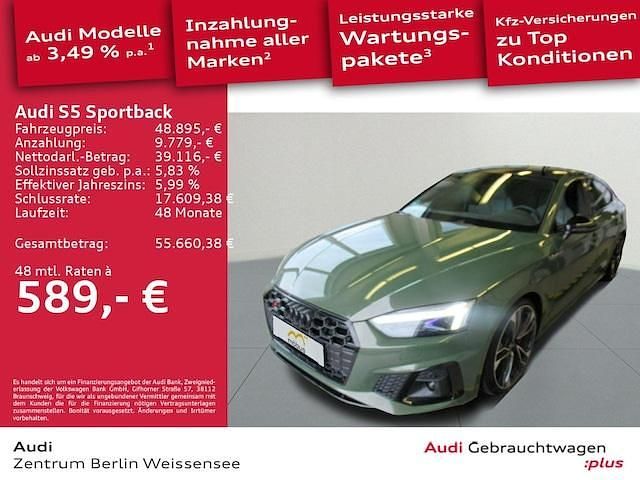Gebraucht Audi S5 Ambiente 341 PS (250 kW) 2022 Distriktgrün metallic Coupé