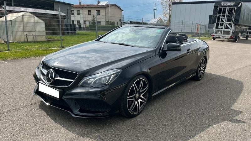 Schwarz Gebraucht 2015 Mercedes E250 AMG Cabrio | 22.000 € (Fairer Preis) - Bild 1/4