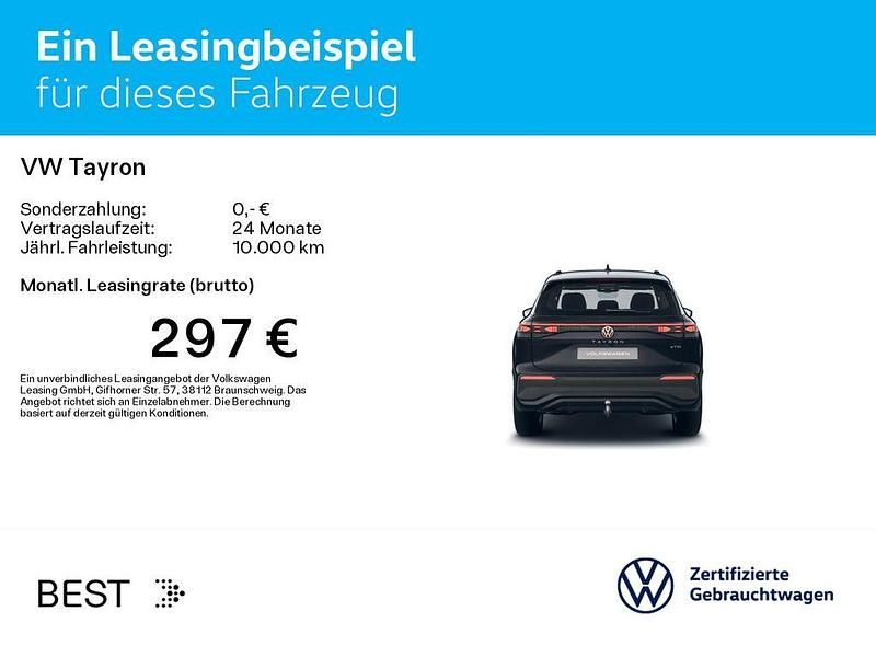 Gebraucht VW Tayron Life 150 PS (110 kW) 2025 Grenadillschwarz metallic SUV
