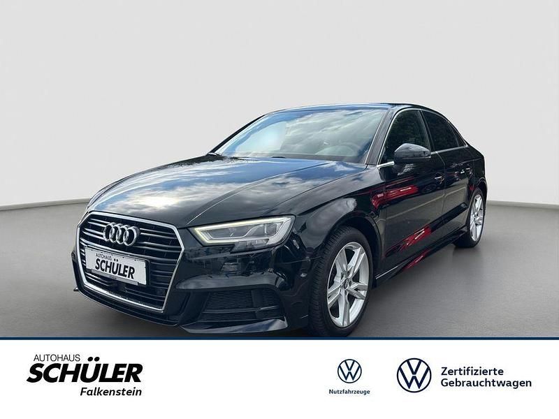 Schwarz mythosschwarz metallic metallic Gebraucht 2019 Audi A3 Basis Limousine | 18.575 € (Fairer Preis) - Bild 1/4
