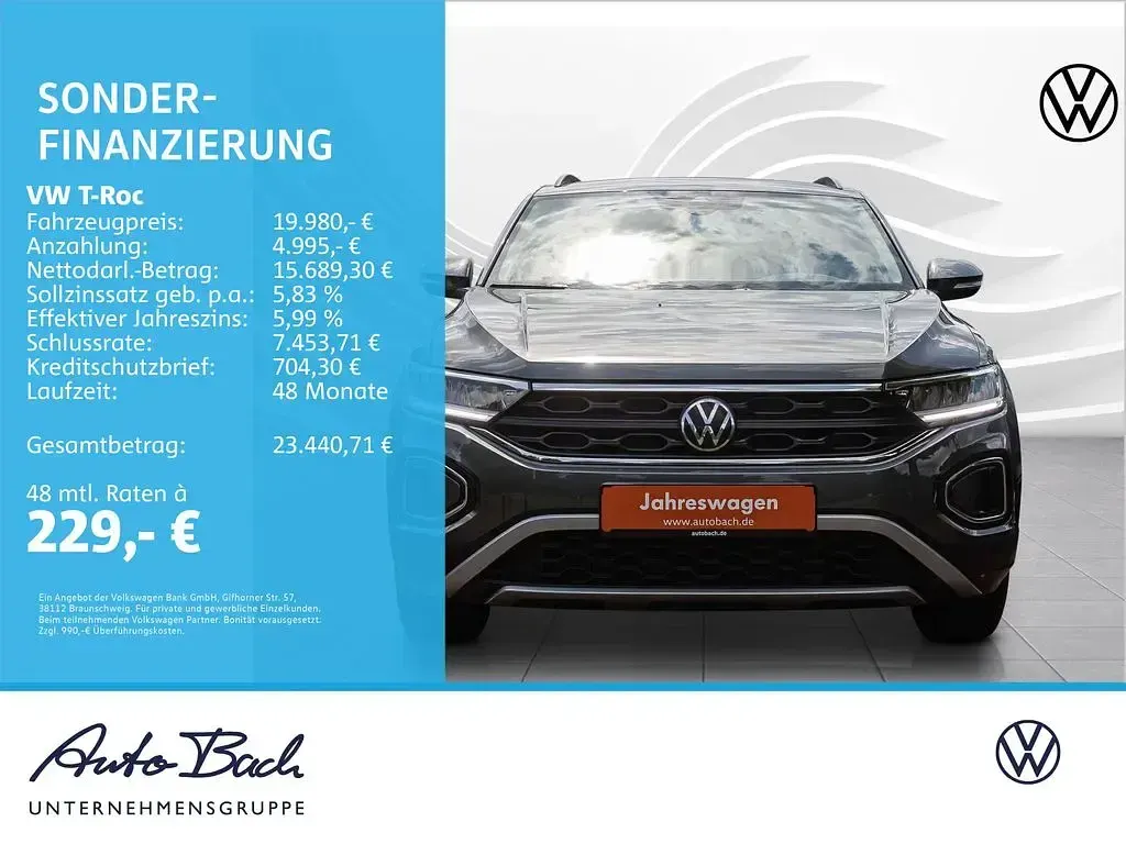 Gebraucht VW T-Roc Life 116 PS (85 kW) 2024 Indiumgrau metallic SUV