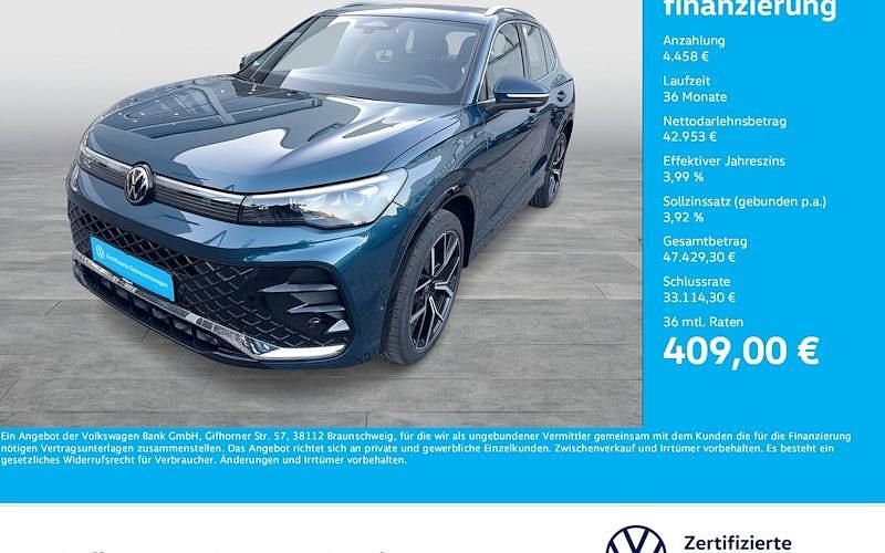 Blau Gebraucht 2025 VW Tiguan R-line SUV | 47.411 € (Fairer Preis) - Bild 1/4
