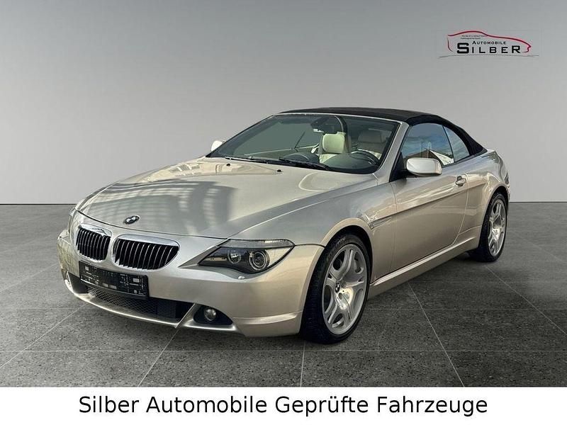 Silber Gebraucht 2005 BMW 645 Cabriolet Sport Line Cabrio | 9.900 € - Bild 1/4