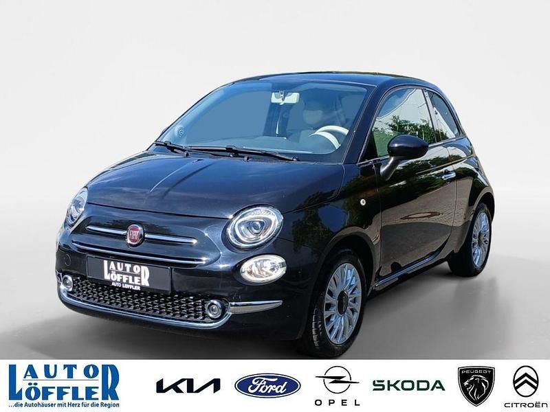 Vesuvio schwarz (metallic) Gebraucht 2017 Fiat 500 Lounge Limousine | 9.209 € (Fairer Preis) - Bild 1/4