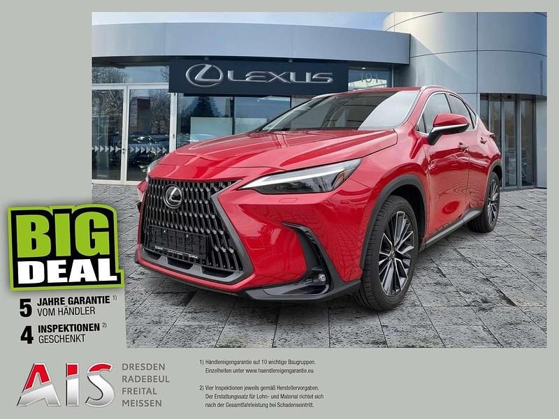 Solid red Gebraucht 2024 Lexus NX350h Luxury Line SUV | 47.990 € - Bild 1/3