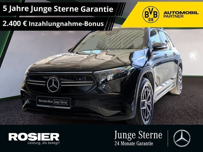 Schwarz / kosmosschwarz (metallic) Gebraucht 2023 Mercedes EQB300 AMG SUV | 38.435 € (Etwas zu teuer) - Bild 1/4