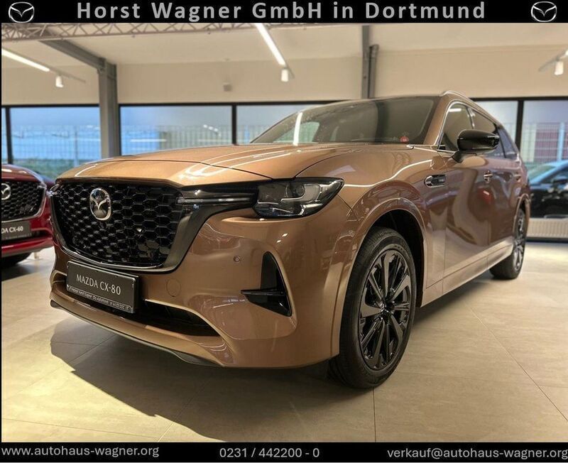 Braun Neu 2025 Mazda CX-80 Homura-Line SUV | 54.990 € (Fairer Preis) - Bild 1/3