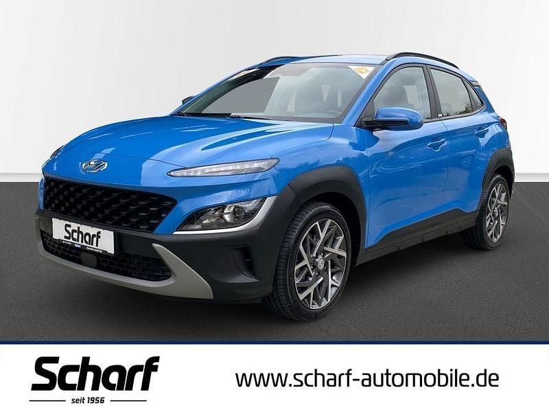 Blau Gebraucht 2021 Hyundai Kona Trend SUV | 18.690 € (Superpreis) - Bild 1/4