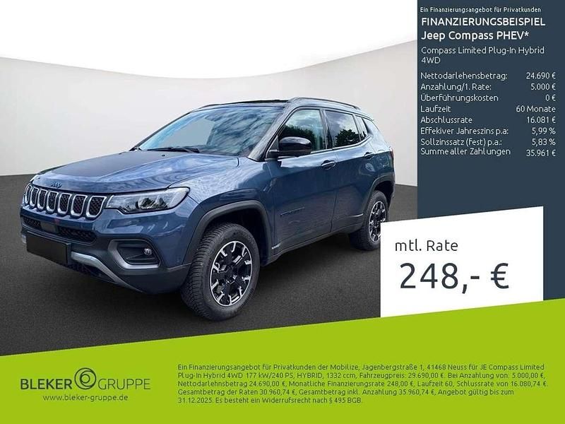 Gebraucht Jeep Compass Limited 241 PS (177 kW) 2024 Blue shade metallic clear coat SUV