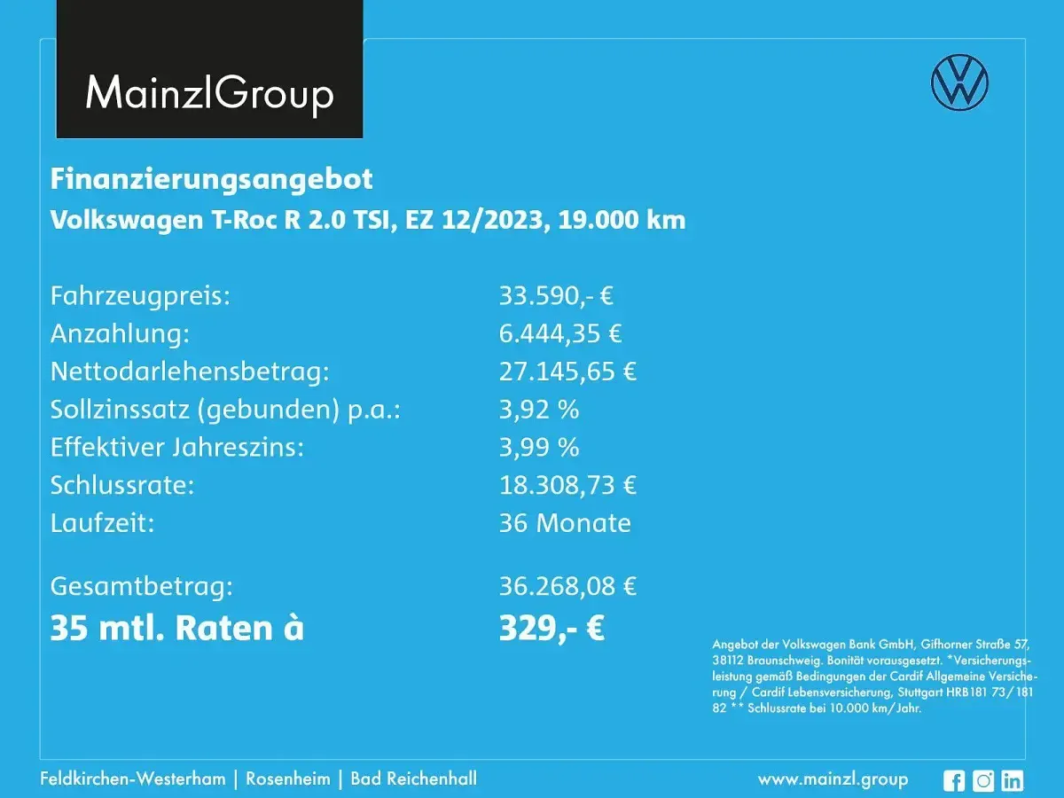 Gebraucht VW T-Roc R 300 PS (220 kW) 2023 Grau SUV
