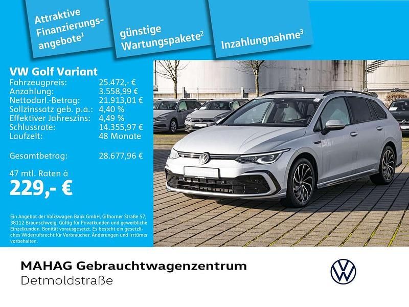 Reflexsilber metallic Gebraucht 2022 VW Golf VIII R-line Kombi | 25.472 € (Fairer Preis) - Bild 1/2