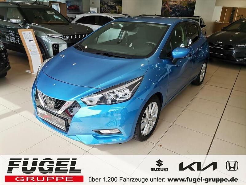 Blau Gebraucht 2019 Nissan Micra N-Connecta Kleinwagen | 11.369 € (Fairer Preis) - Bild 1/4