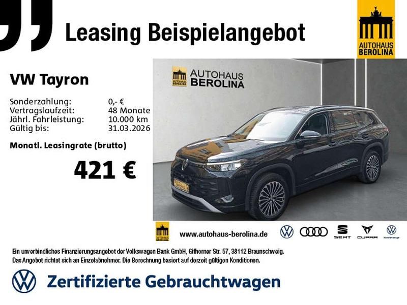 Gebraucht VW Tayron Life 193 PS (141 kW) 2025 Schwarz SUV