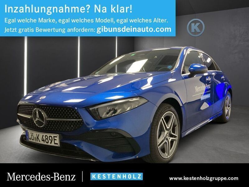 Spektralblau Gebraucht 2023 Mercedes A250 AMG Limousine | 34.490 € (Etwas zu teuer) - Bild 1/4