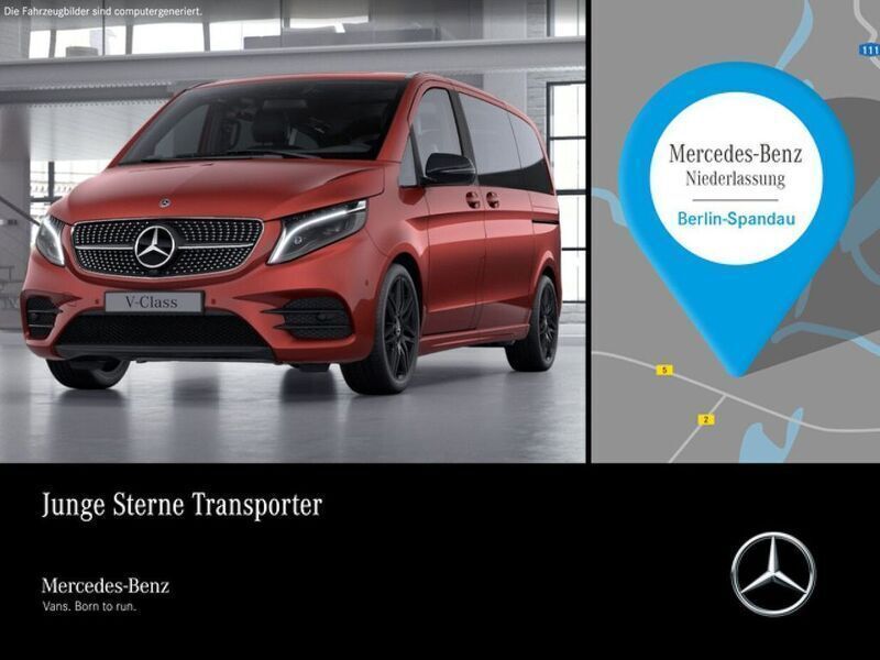 Rot Gebraucht 2022 Mercedes V300 AMG Van / Kleinbus | 50.990 € - Bild 1/4