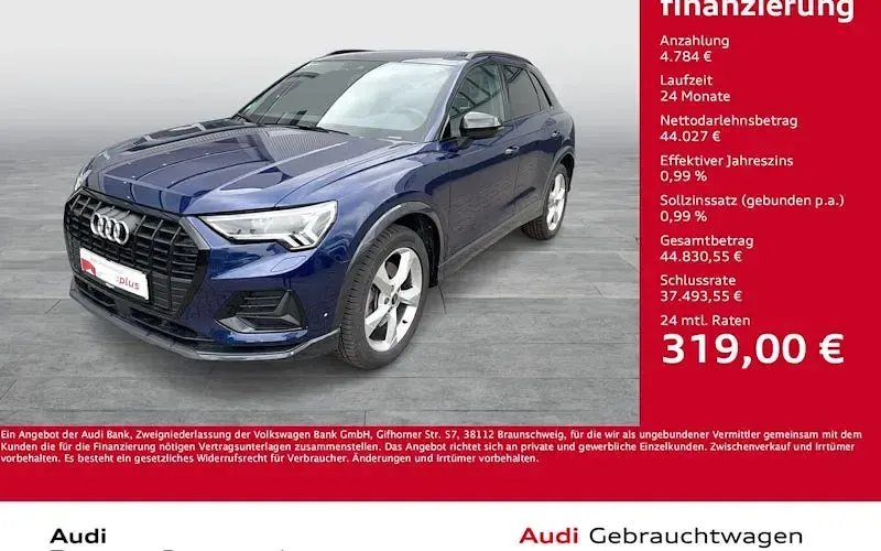 Gebraucht Audi Q3 Advanced Plus 245 PS (180 kW) 2025 Blau SUV