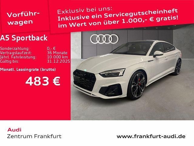 Gletscherweiß metallic Gebraucht 2024 Audi A5 Sportback S-Line Kleinwagen | 65.670 € - Bild 1/4