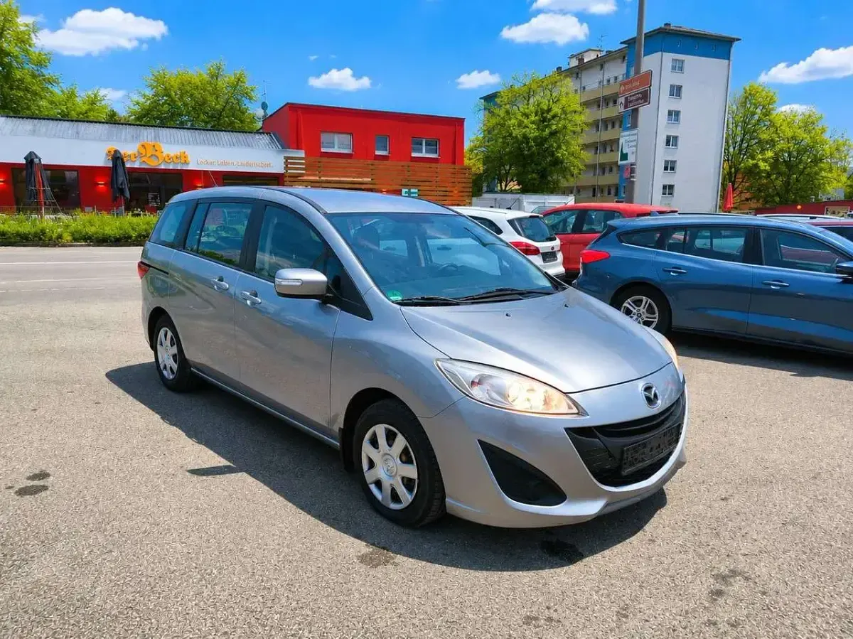 Gebraucht Mazda 5 Prime-Line 116 PS (85 kW) 2013 Plutossilber metallic Van / Kleinbus