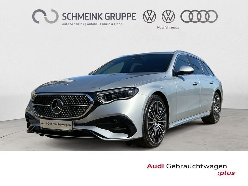 Hightechsilber metalliclack (metallic) Gebraucht 2024 Mercedes E450 AMG line Kombi | 78.880 € (Teuer) - Bild 1/4