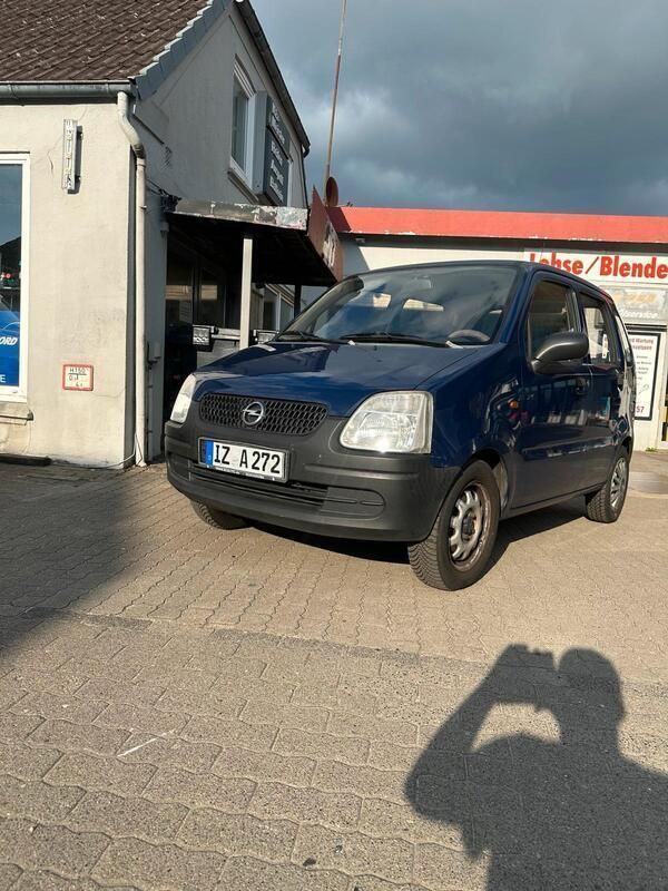 Blau Gebraucht 2003 Opel Agila Kleinwagen | 950 € (Fairer Preis) - Bild 1/4