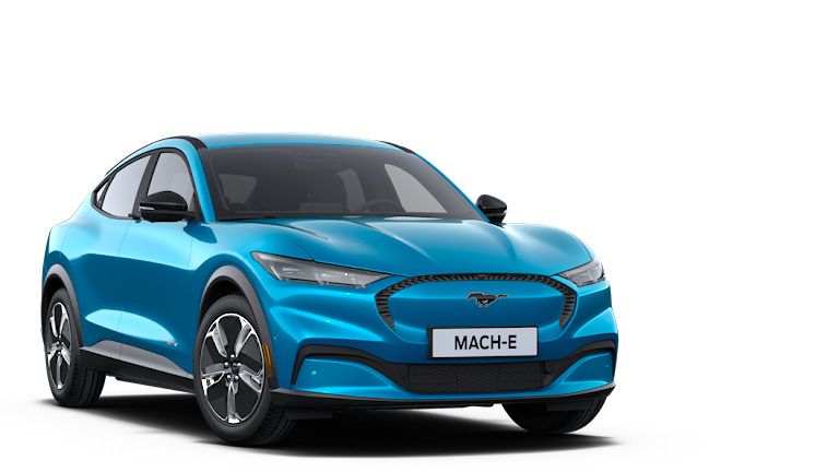 Grabber blue metallic Neu 2024 Ford Mustang Mach-E SUV | 59.100 € (Fairer Preis) - Bild 1/1