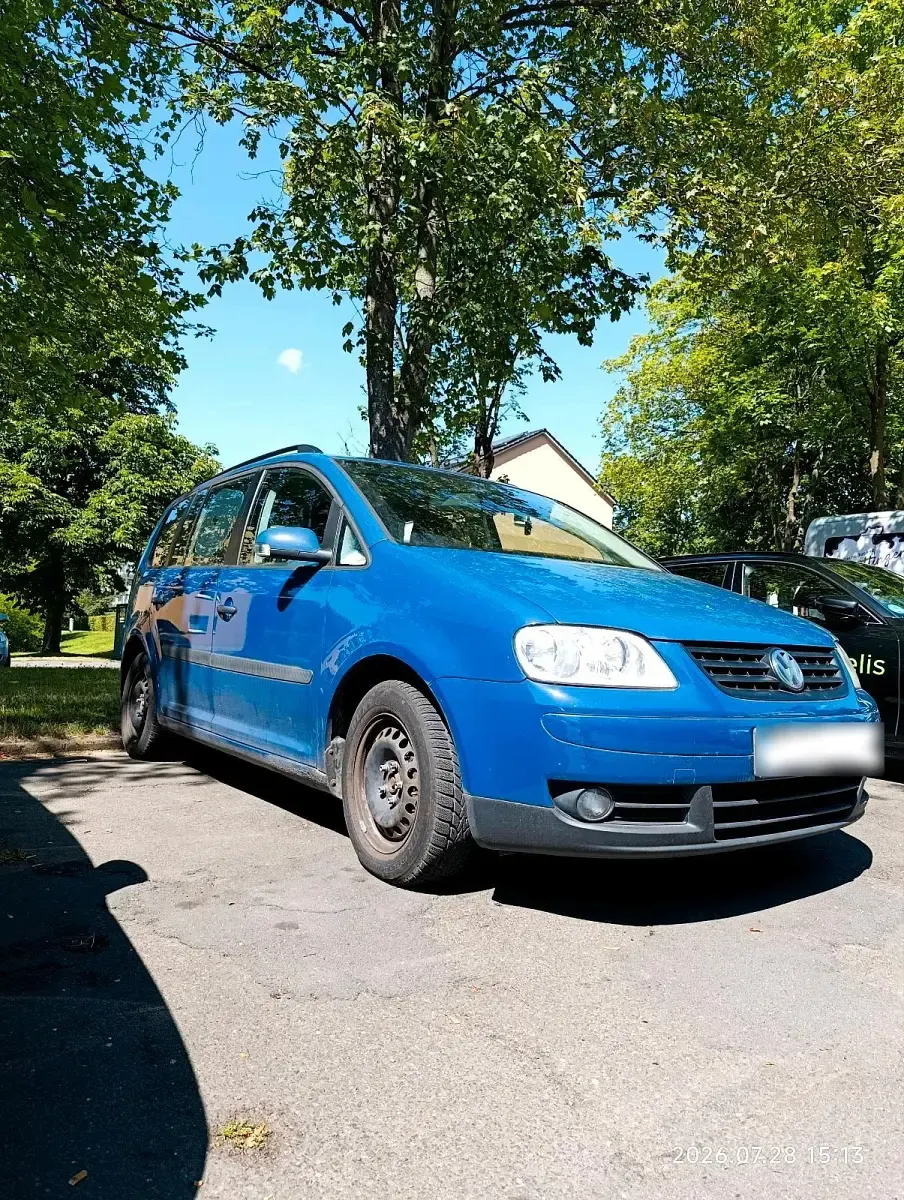 Gebraucht VW Touran 116 PS (85 kW) 2003 Blau Van / Kleinbus