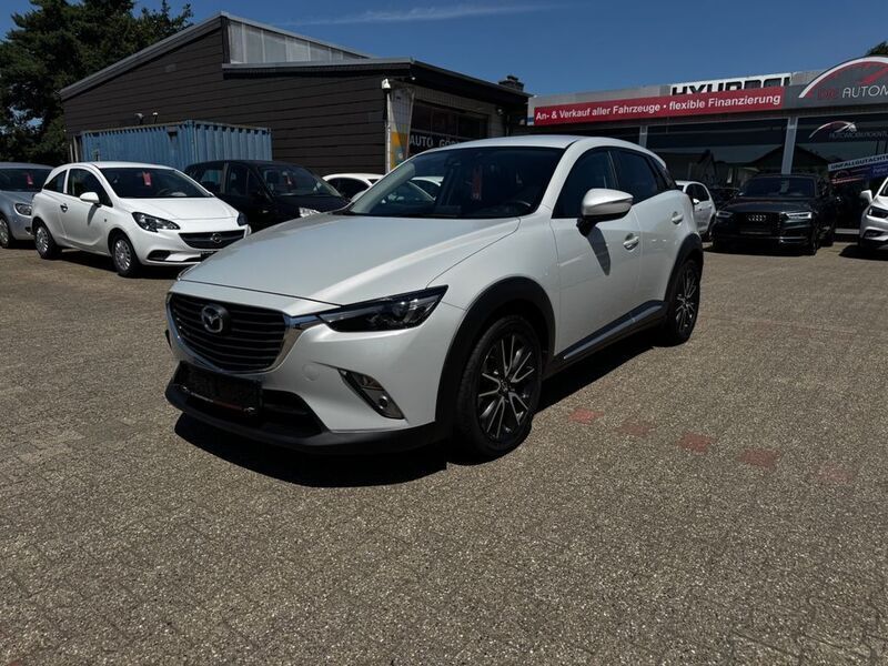 Mondsteinweiß metallic Gebraucht 2015 Mazda CX-3 Sports-Line SUV | 11.490 € (Fairer Preis) - Bild 1/4