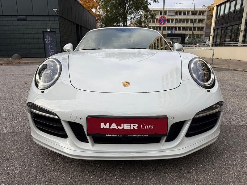 Weiß metallic Gebraucht 2015 Porsche 911 Carrera 4 GTS Cabrio | 127.770 € (Etwas zu teuer) - Bild 1/4