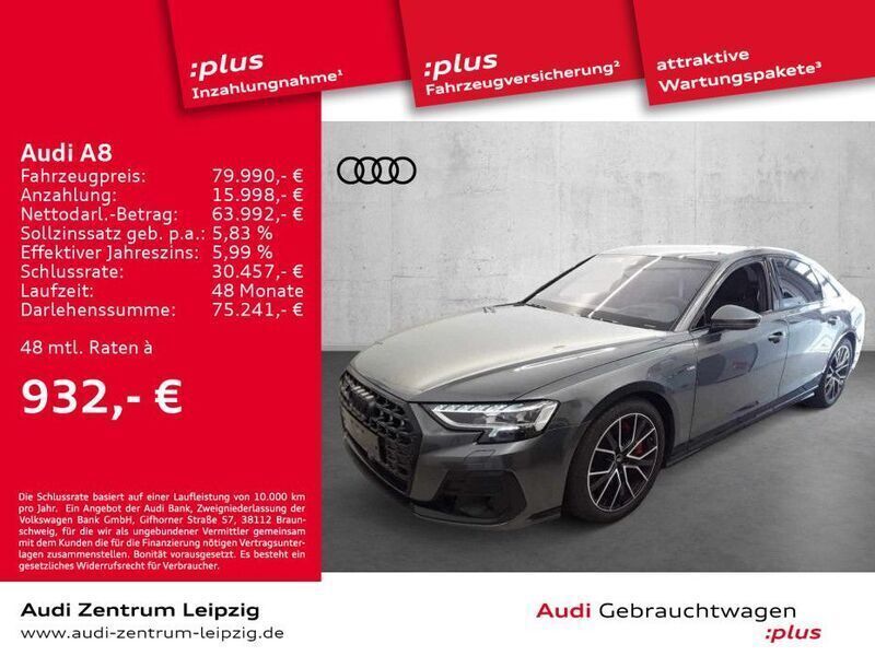 Daytonagrau perleffekt Gebraucht 2022 Audi A8 Ambiente Limousine | 79.990 € (Fairer Preis) - Bild 1/3