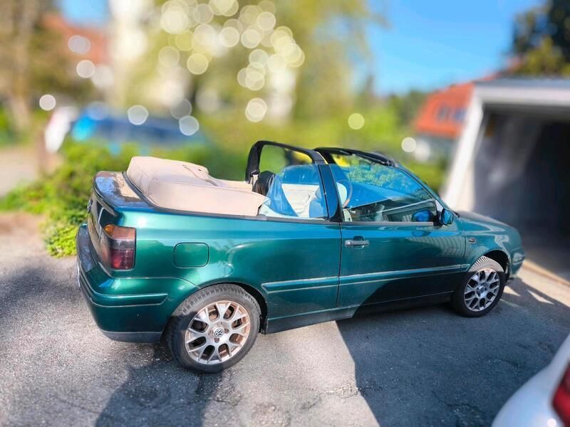 Grün Gebraucht 2000 VW Golf Cabriolet Cabrio | 1.990 € (Fairer Preis) - Bild 1/4