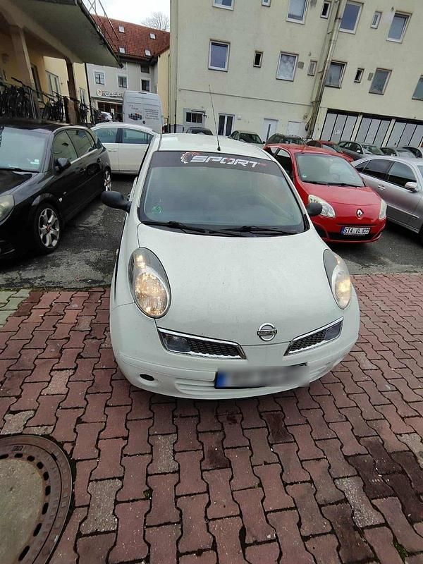 Weiß Gebraucht 2009 Nissan Micra Kleinwagen | 1.240 € - Bild 1/4