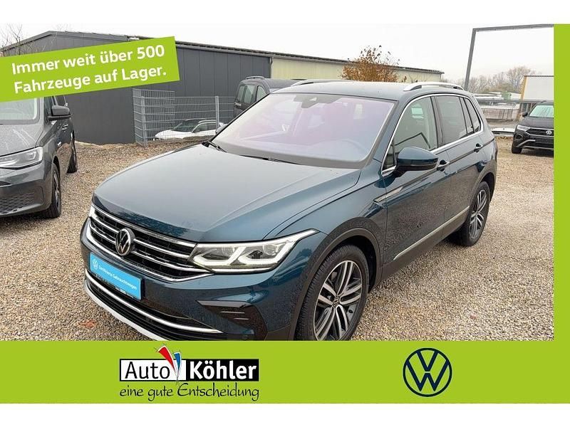 Nightshade blue Gebraucht 2021 VW Tiguan Elegance SUV | 29.300 € (Fairer Preis) - Bild 1/3